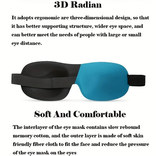 Antifaz 3D Premium — Sueño Profundo y Oscuridad Total